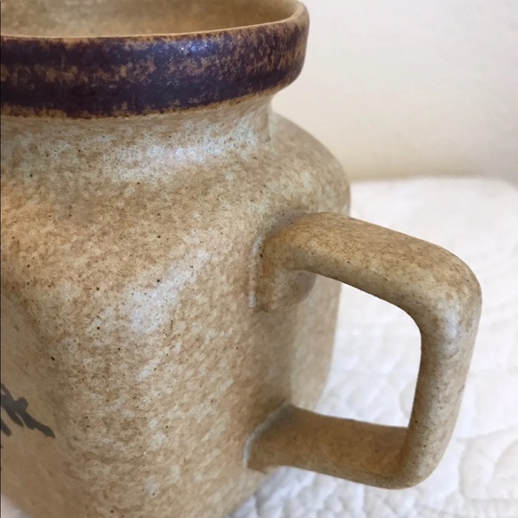 Square Brown POTTERY Creamer/Pitcher - Picture 5 of 7